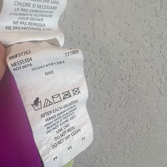 Nike Workout Leggings Cropped Solar Wind Hydro Women's Size M Multicolor - Picture 4 of 9